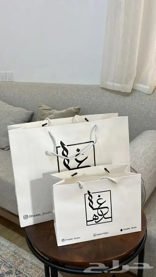 بوكسات أكياس عبايات لوقو جلد ليبل قماش شرايط ريبون تاق كروت 46