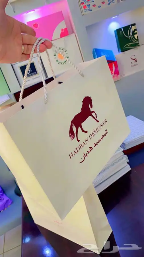 بوكسات أكياس عبايات لوقو جلد ليبل قماش شرايط ريبون تاق كروت 38