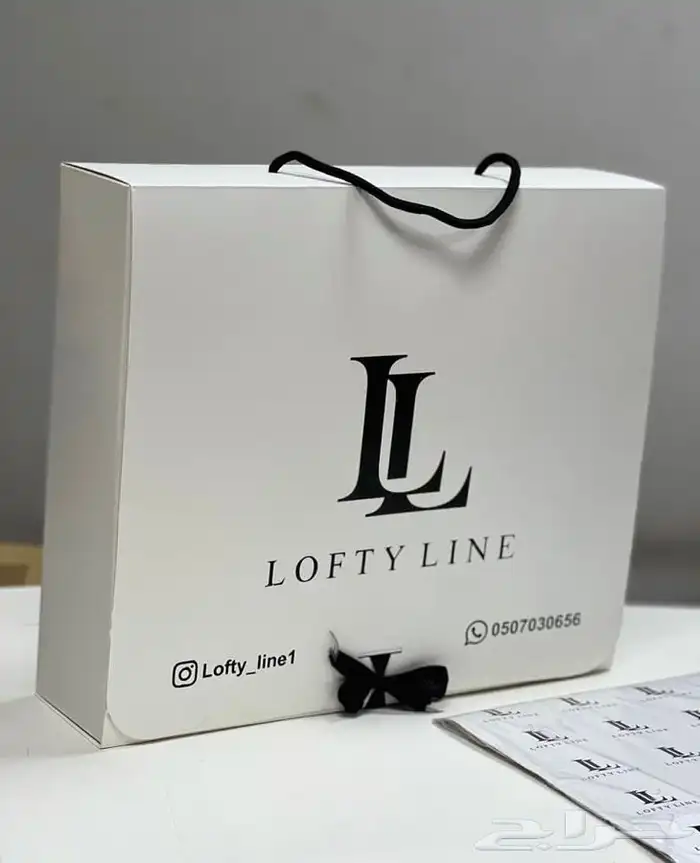 بوكسات أكياس عبايات لوقو جلد ليبل قماش شرايط ريبون تاق كروت 47