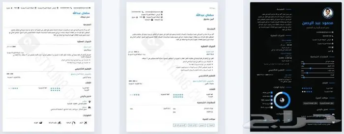 تصميم سيرة ذاتيه احترافيه 7