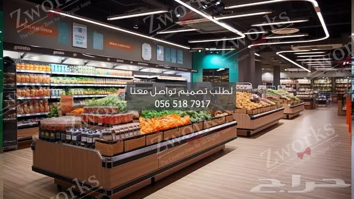 تصميم ديكور سوبرماركت من الألف للياء 1