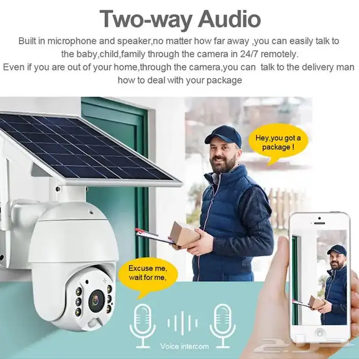 كاميرات طاقة شمسية متحركة الدقة 4MP 3
