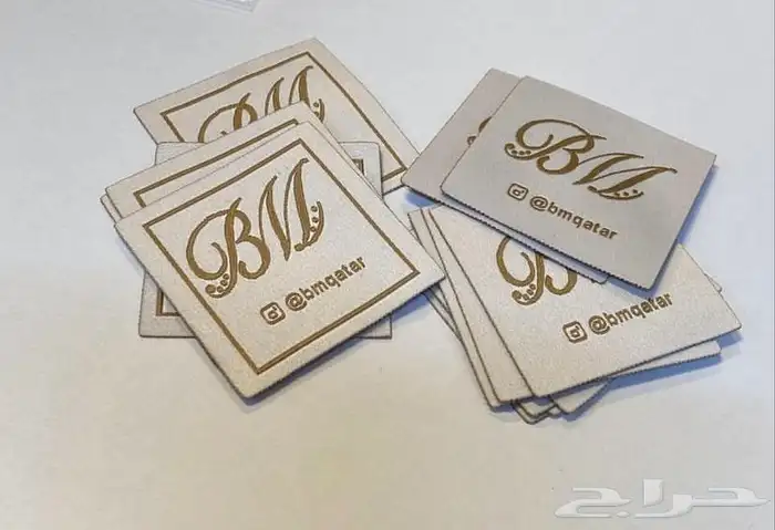 بوكسات أكياس عبايات لوقو جلد ليبل قماش شرايط ريبون تاق كروت 1