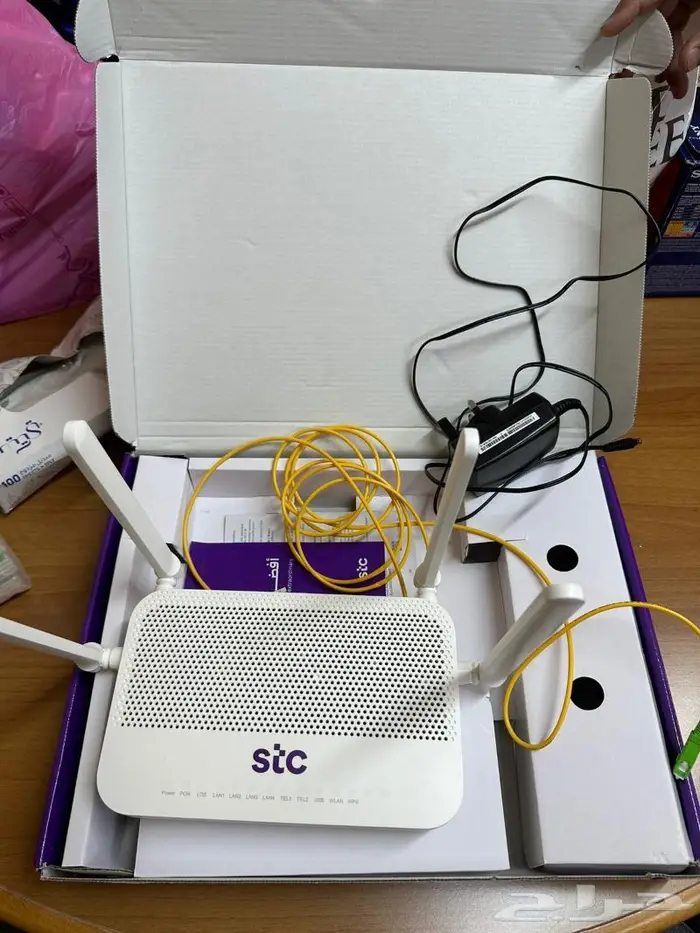 راوتر اس تي سي فايبر مستعمل - الظهران 0