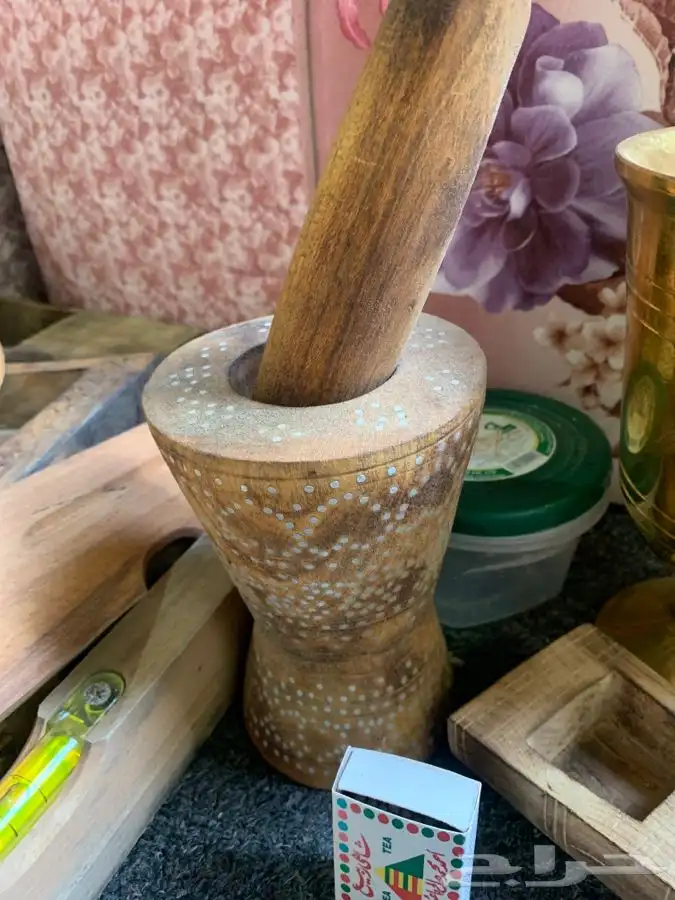 مهباش صغير خشب ونحاس 1