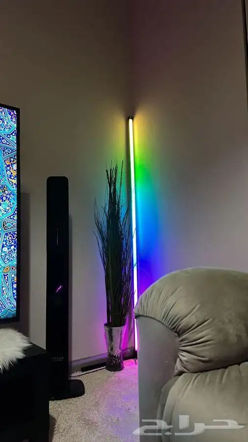 اضاءة الزاوية مع ريموت لتغير الالوان 0