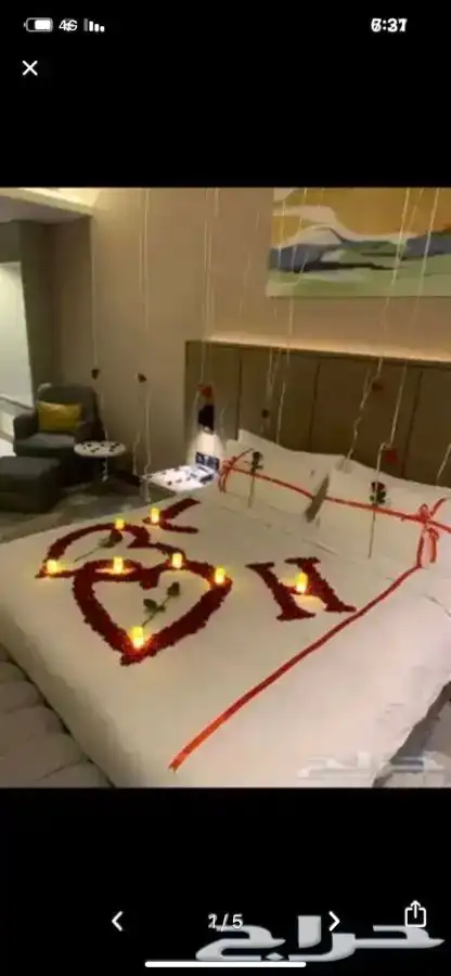 تنسيق ذكرى زواج وتجهيز غرف عرسان 3