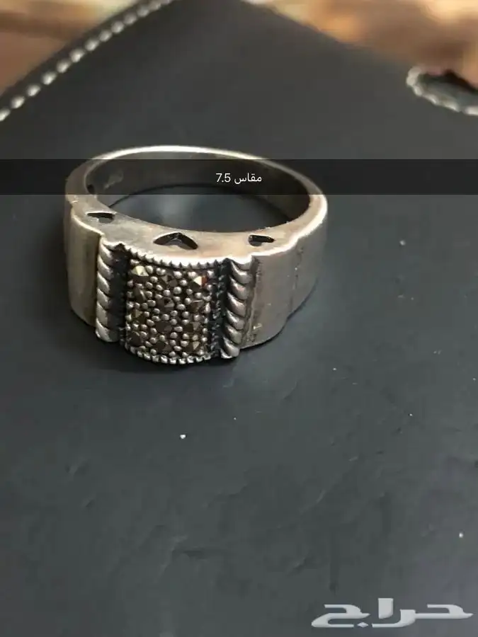 خواتم فضة نسائية احجار كريمة اصلية 3