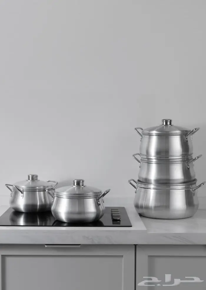 طقم قدور المنيوم السيف 5 قدور بسعر 360 ريال 0