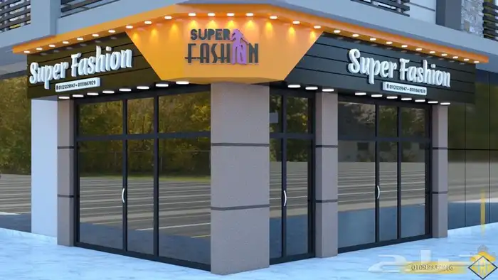 واجهات كلادينج لوحات محلات حروف بارزة طباعة استيكرات و بانر 4