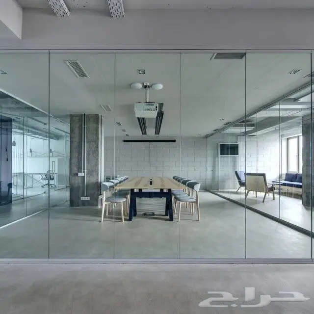 قواطع زجاج سكريت 12 ملي للمكاتب 9