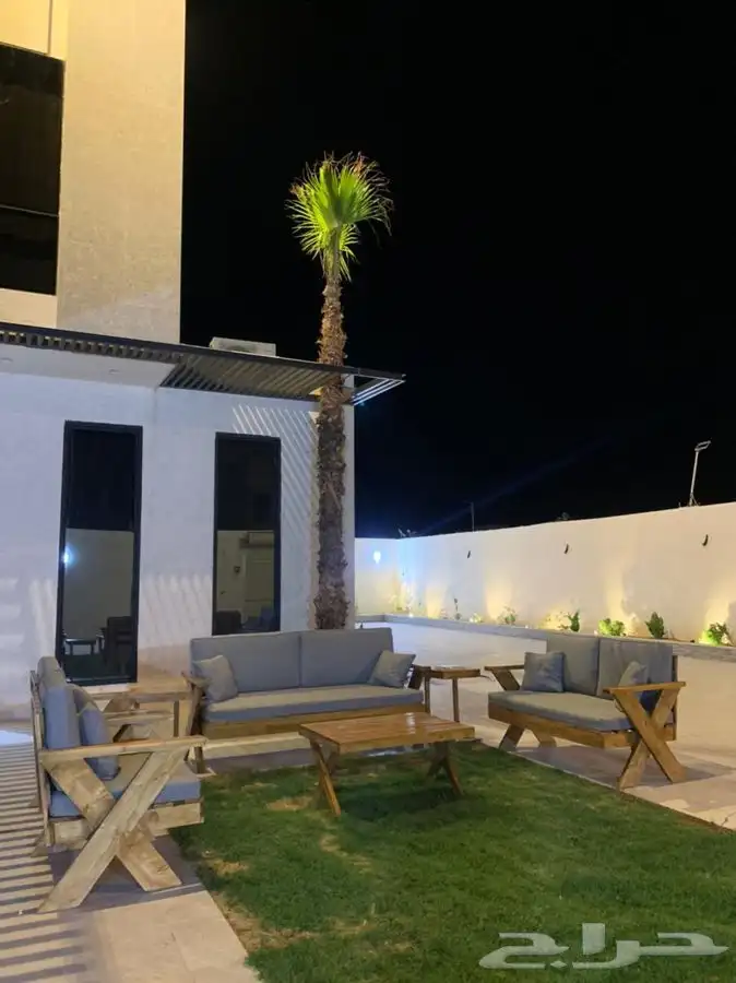 جلسات جلسة خارجية ارضية مودرن شاليه استراحة 9