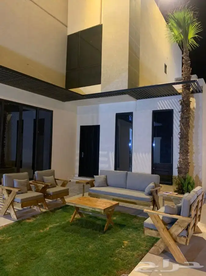 جلسات جلسة خارجية ارضية مودرن شاليه استراحة 8