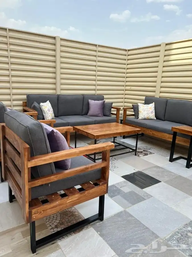 جلسات جلسة خارجية ارضية مودرن شاليه استراحة 10