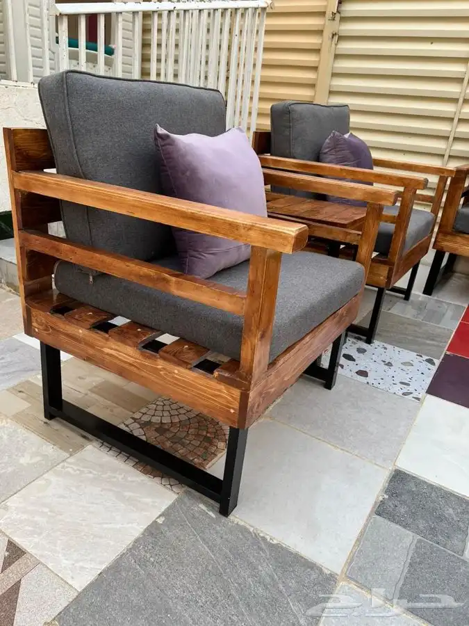 جلسات جلسة خارجية ارضية مودرن شاليه استراحة 12