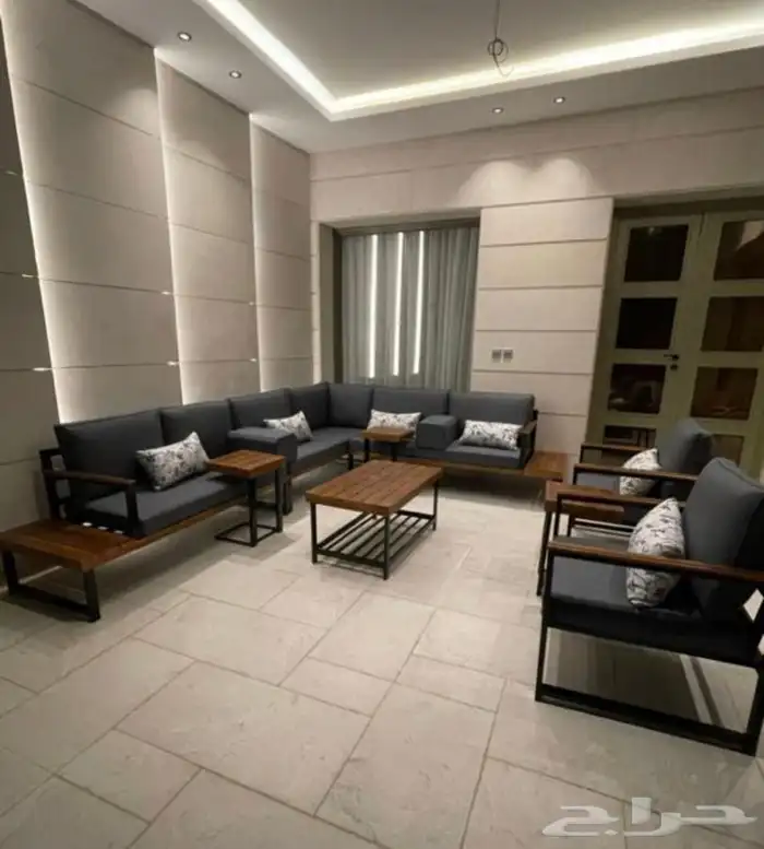 جلسات جلسة خارجية ارضية مودرن شاليه استراحة 1