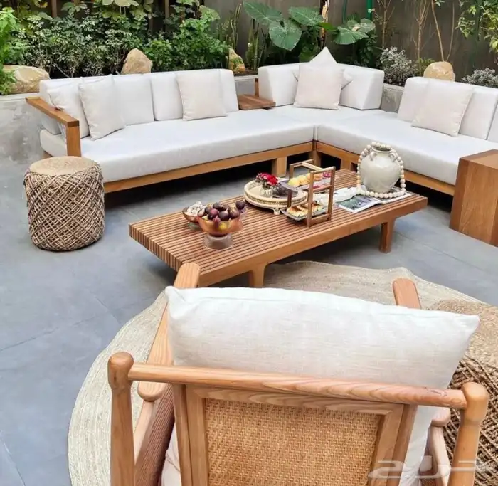 جلسات جلسة خارجية ارضية مودرن شاليه استراحة 14