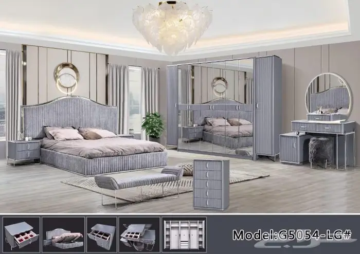 غرف نوم مودرن وكلاسيك عروض جديده 9
