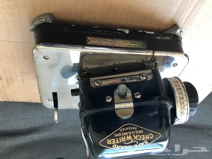 الة تحرير شيكات انتيك check writer antique 0