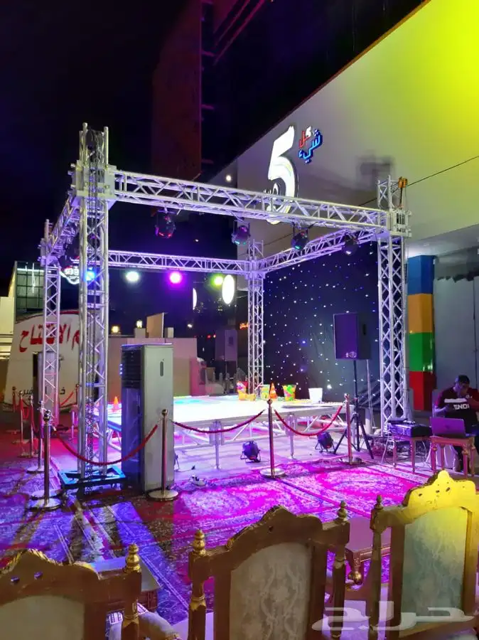 افتتاح تراس. اضاءات. قوس بلون. سيتي كلر. بيمات. 4