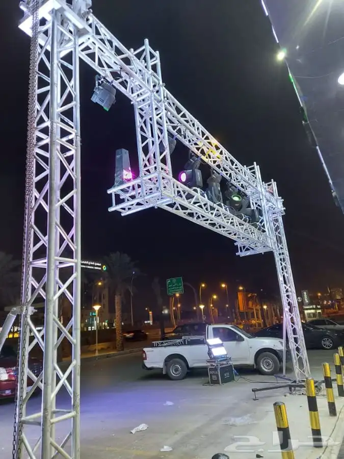 افتتاح تراس. اضاءات. قوس بلون. سيتي كلر. بيمات. 3