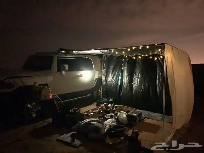 مظلة جانبية للسيارة خاصة للرحلات D600 طبقتين 0