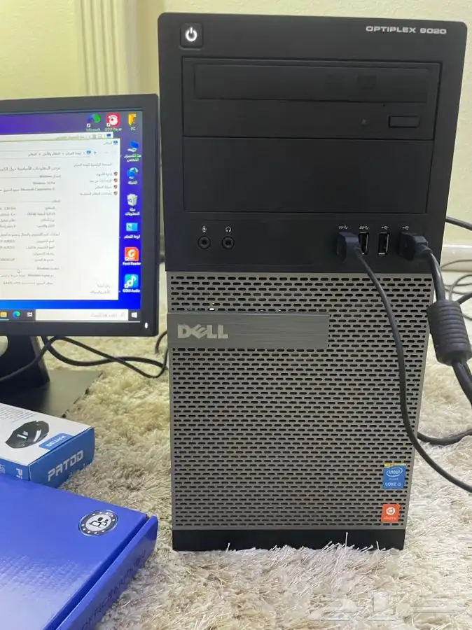 ديلDEEL i5 مع 8رام مع ssdمع الشاشة والواي فاي وجميع الاغراض 5