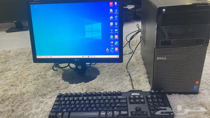 ديل i5 كامل الاغراض مع الشاشة وجميع الاسلاك لجميع الاعمال و 12