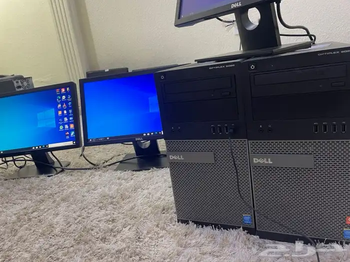 ديل i5 كامل الاغراض مع الشاشة وجميع الاسلاك لجميع الاعمال و 3
