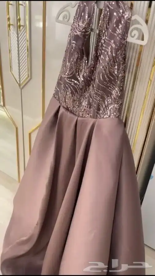 تم تخفيض فستان سهرة انيقةفساتين تنفع للحوامل ملابس ترتر فخمة 1