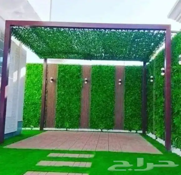 ساتر جدار  سواتر حديد شرائح  سواتر قماش مظله جلسه مظلات 18