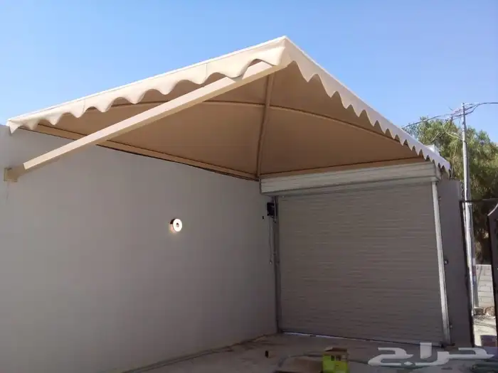 ساتر جدار  سواتر حديد شرائح  سواتر قماش مظله جلسه مظلات 25