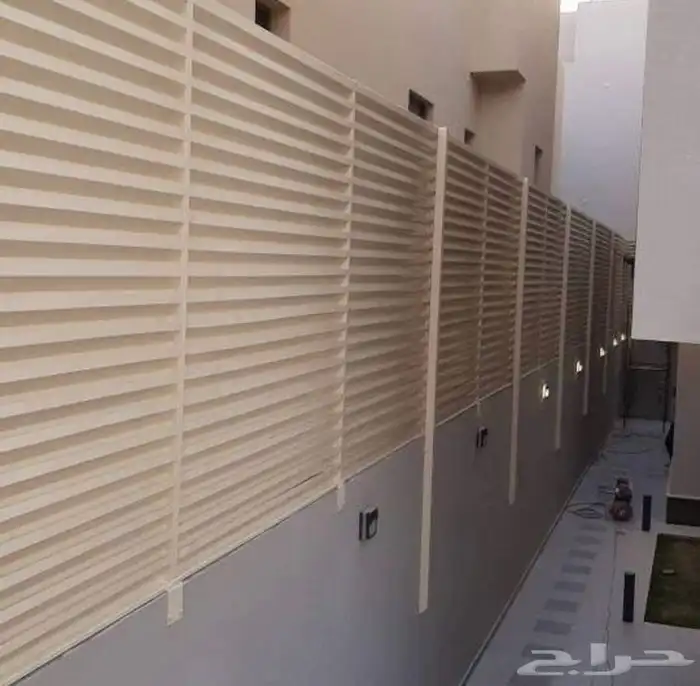 ساتر جدار  سواتر حديد شرائح  سواتر قماش مظله جلسه مظلات 8