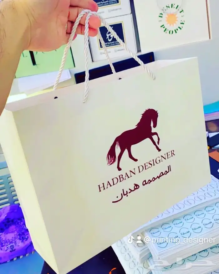 مطابع مطبعة ليبل قماش لوقو جلد بوكسات عبايات أكياس عبايات 12