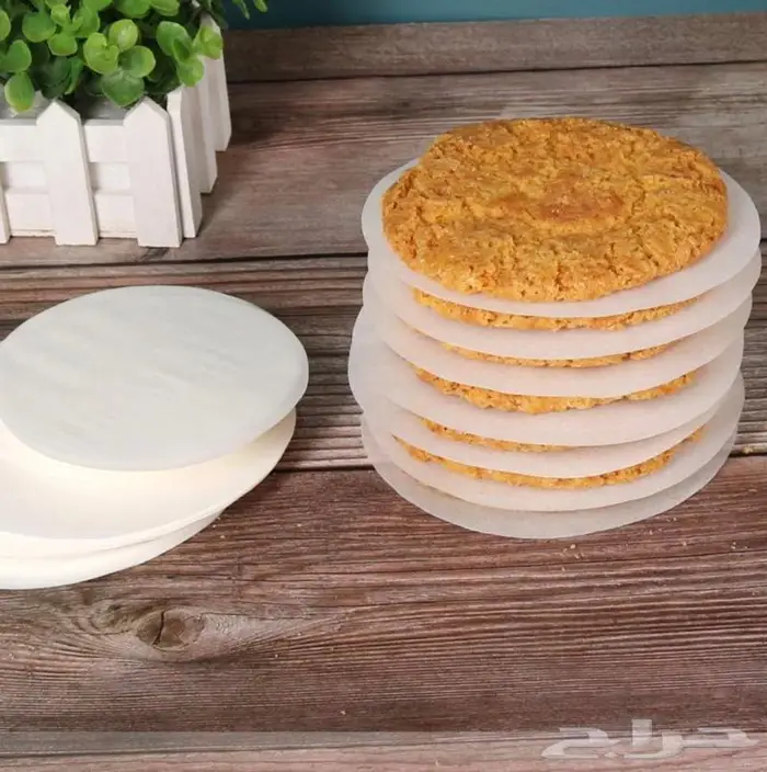 فواصل لحم برغر شفاف وورق زبدة 10