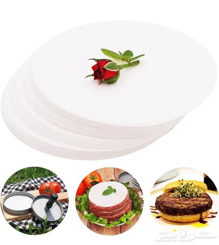 فواصل لحم برغر شفاف وورق زبدة 7