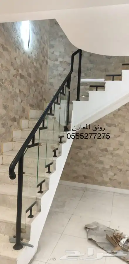 ورشة استنلس استيل دربزان درج حواجز شبابيك 6