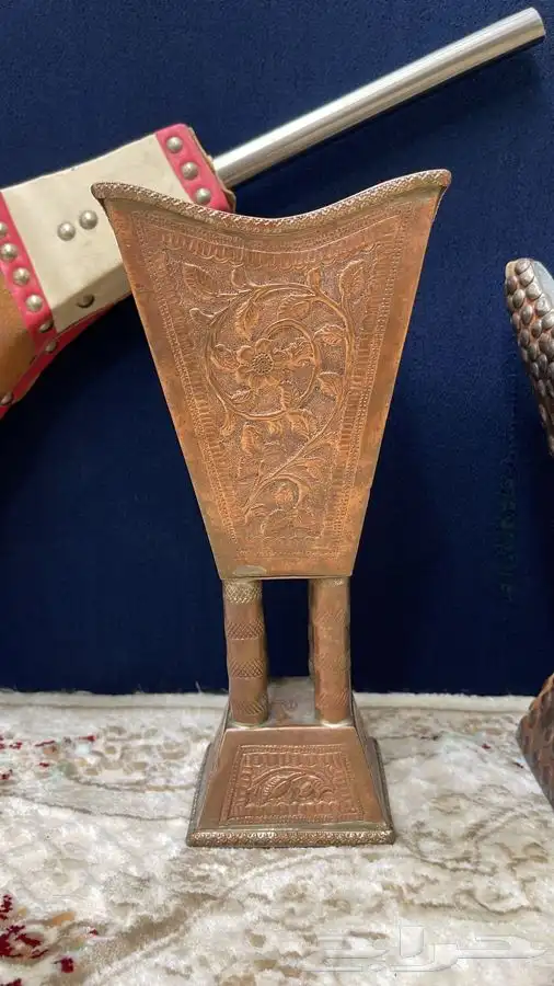مدخن حائل قديم ومدخن نحاس قديم ومنفاخ 3