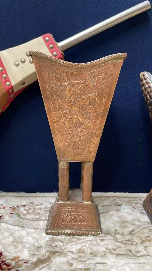 مدخن حائل قديم ومدخن نحاس قديم ومنفاخ 2