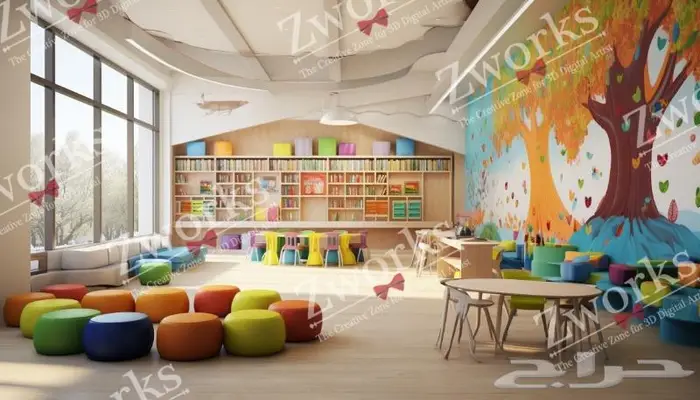 تصميم ديكور روضة أطفال 0