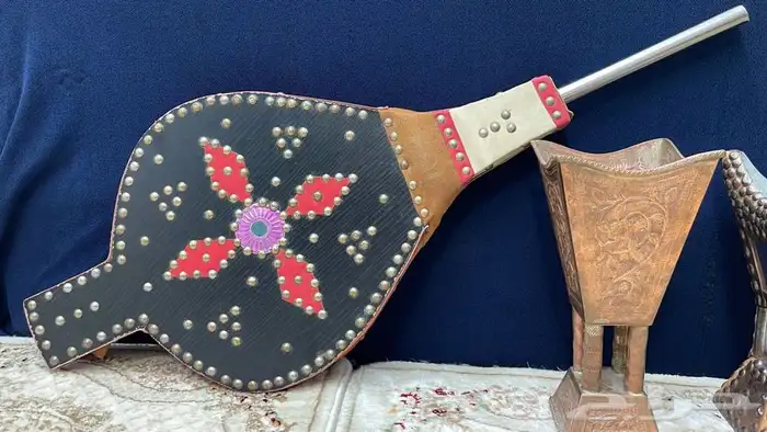 مدخن حائل قديم ومدخن نحاس قديم ومنفاخ 4