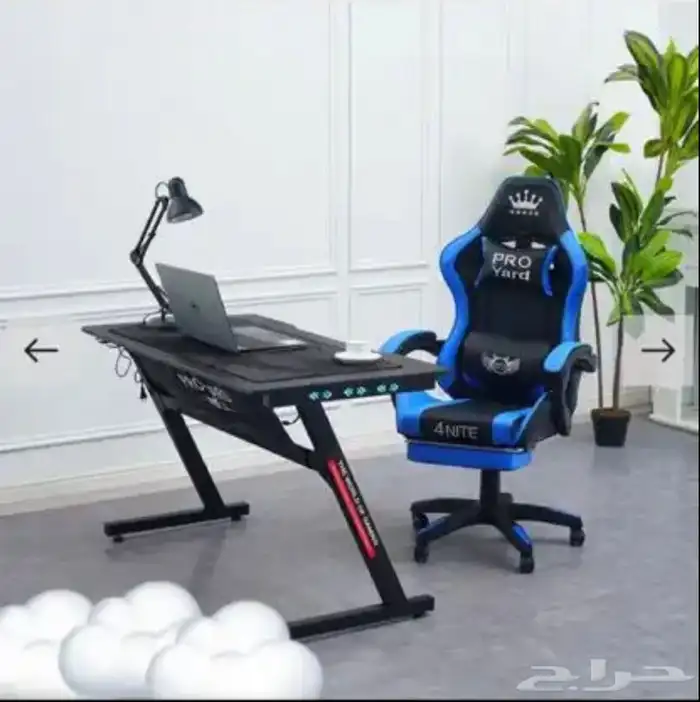 تخفيضات على بكج كرسي العاب قيمنق مع طاولة قيم توصيل للمناطق 2