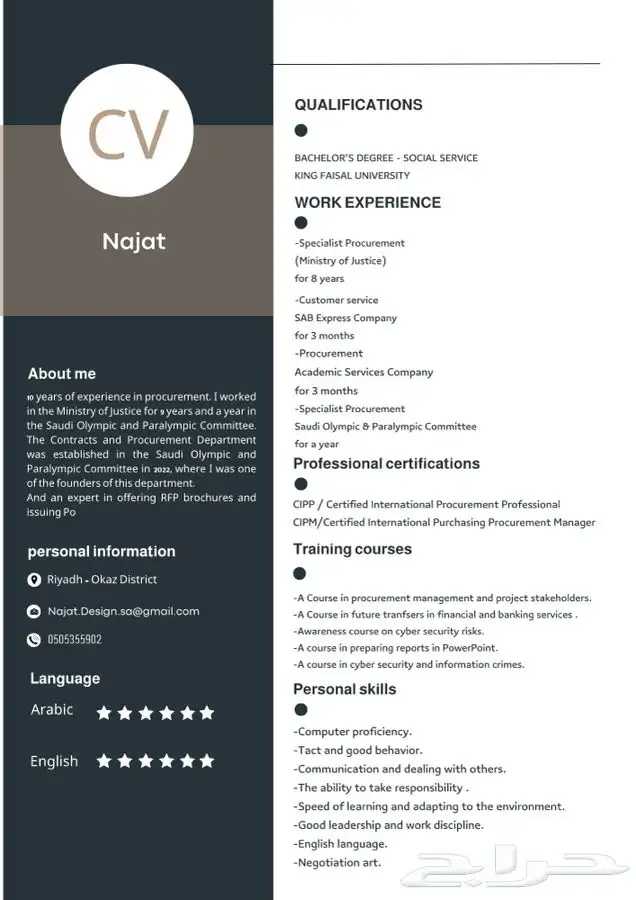 تصميم سيرة ذاتية احترافية 0