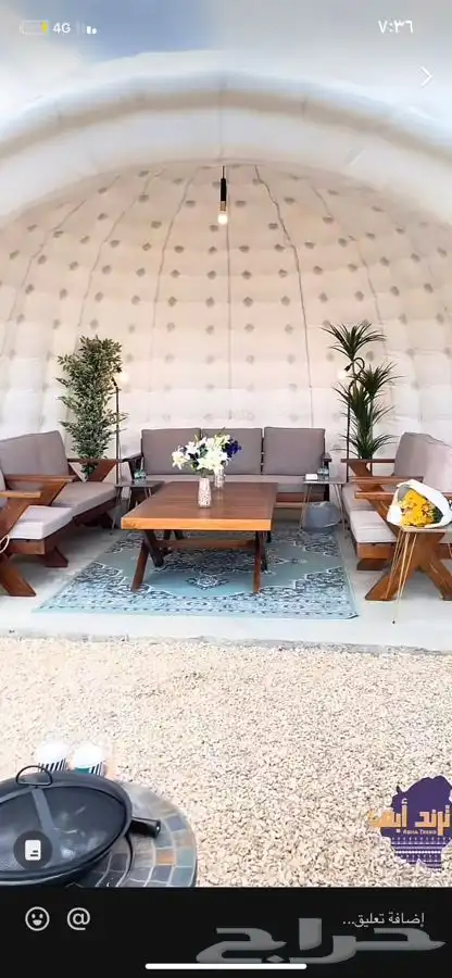 كرسي طقم كامل خشب او حديد 3