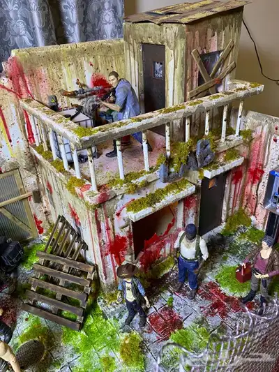 The walking dead diorama 12