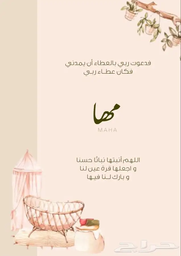 بشاره مواليد( ب7 )ريال ودعوه تمايم واستقبال مواليد 4