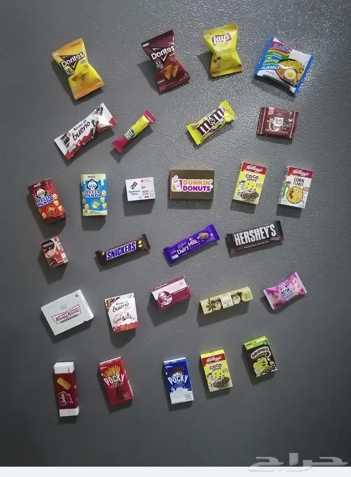 مغناطيسيات الثلاجة أكلات للبيع سعر القطعة 10 ريال 0