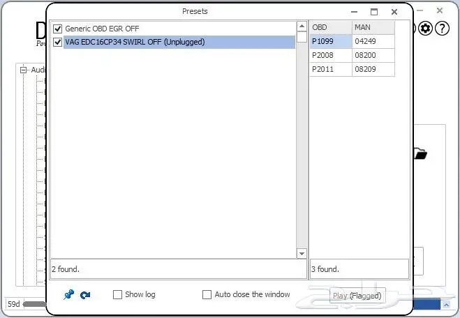 V2.5.6 DTCRemover2 لازالة كودات الاعطال بالماكينة والجير 11