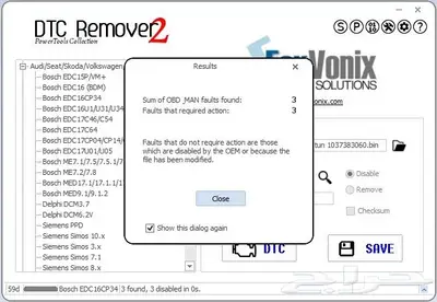 V2.5.6 DTCRemover2 لازالة كودات الاعطال بالماكينة والجير 2