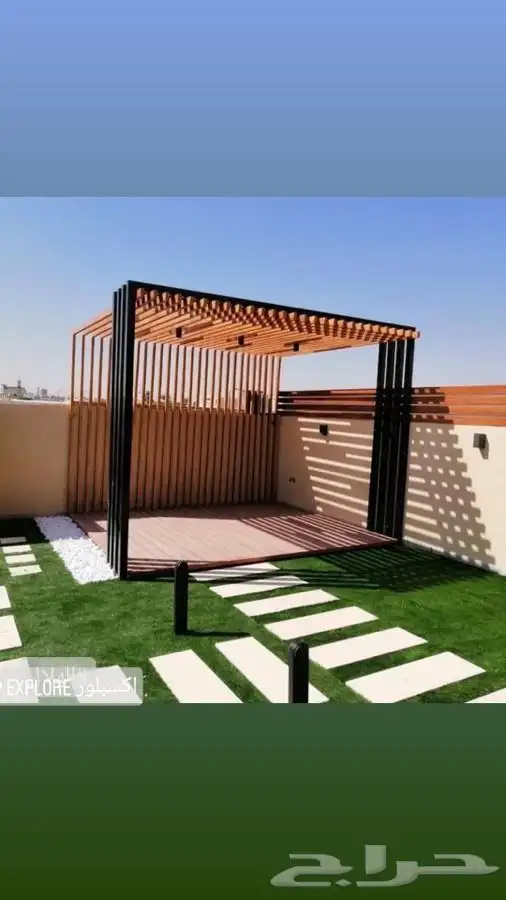 مضلات برجولات جلسات خارجيه سواتر ديكورات ترميمات شامله 2